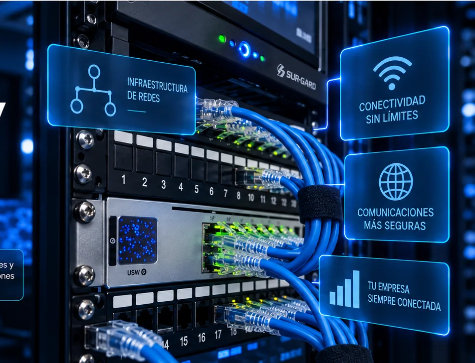 Rack de comunicaciones y conectividad empresarial